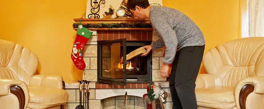 Rusted Metal Fireplace Restoration in South Plainfield, New Jersey